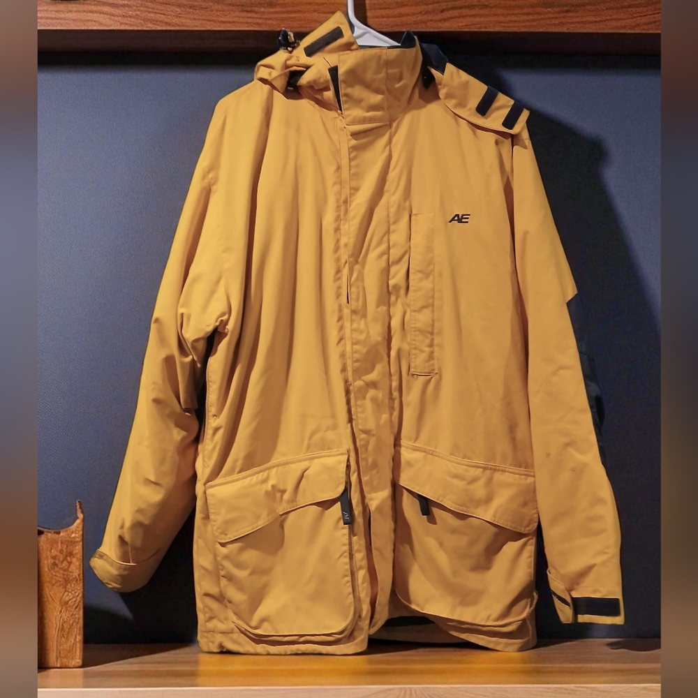 American Eagle Yellow Veratile Coat Jacket Yellow Mens XS